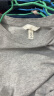 H&M女装T恤2024春季新品简约休闲时尚圆领短袖上衣内搭0963662 混浅灰色097 160/88 实拍图