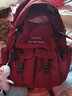 酷咖书包男潮牌初中高中大学生双肩包女大容量背包尼龙15.6英寸电脑包 红色大号 实拍图