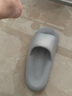 始丰【无甲醛 无致癌物认证】踩屎感拖鞋男居家浴室凉拖鞋女洗澡情侣 浅灰 44-45 【适合43-44码】 实拍图