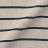 无印良品 MUJI 女式 弹力 罗纹编织 半高领 T恤 BBM05A2A 打底衫 米色条纹 S 实拍图