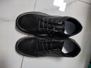九寸阳光男士皮鞋男士商务休闲圆头松糕底厚底增高英伦风青少年小皮鞋 休闲皮鞋D616黑色 43 实拍图
