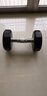朗威哑铃男士电镀纯钢固定健身房商用包胶哑铃套装健身训练器材亚玲 60KG=单只30kg*2 实拍图