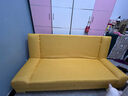 骁诺沙发客厅折叠沙发床两用小户型简易出租房布艺沙发卧室懒人沙发 芒果黄【加宽加厚海绵】 1.5米双人位 实拍图