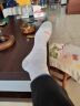 伯希和户外运动徒步袜男女吸汗中筒袜子抑菌篮球登山袜16843502黑花纱S 实拍图