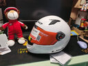 LS2头盔摩托车电动车全盔赛车机车电动踏板车头盔男女四季透气FF358 亮白 L（头围建议55-56） 实拍图