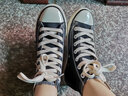 回力（Warrior）高帮帆布鞋复古男女情侣鞋板鞋休闲鞋子男运动跑步鞋402 黑色 35  实拍图