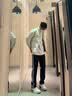 棉致棉服男百搭宽松羊羔绒外套舒适保暖御寒情侣棉袄 黑色 XL 实拍图