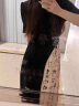 拉夏贝尔（La Chapelle）新中式国风A字裙短袖T恤半身裙两件套装裙设计感小众连衣裙 上衣 黑白水墨款 M 95-105斤 晒单实拍图