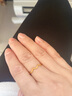 潮宏基 心动拉丝黄金戒指女士足金素圈指环手饰送女友新年礼物 计价 约1.05g 实拍图