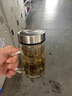希诺（HEENOOR）单层玻璃杯带手柄办公室泡茶杯带把手水杯2024新款杯子 H大容量手柄玻璃杯 600ml 实拍图