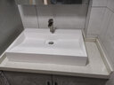 doporro德国人造石一体台上盆浴室壁挂式洗手盆卫生间高级洗手台 70cm亮光白 实拍图