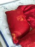 雅思迪结婚枕头枕芯一对装家用高枕婚庆喜庆大红色长枕头可水洗单人枕头 结婚红枕【双边立体款】约650g  2个枕芯【无枕套】45*74cm 实拍图