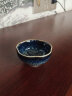 鋆钰 建盏茶杯陶瓷杯办公家用功夫茶杯茶盏 窑变天目茶具建盏品茗杯功夫小茶杯子主人杯单杯 C款花口杯 天目釉 实拍图