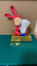 稀奇（XQ）兔年新品《金砖兔》桌面艺术摆件生日新年礼物创意礼物装饰品 抱财兔 晒单实拍图