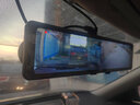 凌度新品凌度行车记录仪高清流媒体后视镜带倒车影像盲区三镜头一体机 4K超清（前+后）+手机查看+64G卡 实拍图