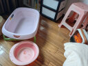 英氏（YEEHOO）新生婴儿洗澡盆宝浴盆可折叠幼儿坐躺浴桶儿童家用洗澡盆-粉色 晒单实拍图