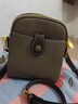 西柏莱真皮手机包女斜挎迷你小包夏季新款头层牛皮女士放手机的小包包袋 卡其色 实拍图