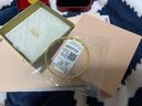 明牌珠宝生日礼物 足金亮点光面钻纹黄金手镯女款金镯子AFI0062工费300 黄金手镯 5.8直径 约12.94克 实拍图
