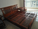 善匠良品  善匠良品 红木家具非洲花梨（学名：刺猬紫檀）新中式实木床双人床 1.5M花好月圆大床(单床) 实拍图