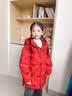 雅鹿亲子装儿童羽绒服男童女童2026新款大童洋气冬季加厚外套亲子冬装 红色 130 cm 实拍图
