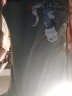 南极人冰丝短袖t恤男士夏季凉感透气半袖学生休闲百搭男装运动速干衣服  水绿色(猫吃鱼)  3XL(建议体重180-205斤左右) 实拍图