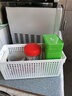 SP SAUCE多功能收纳篮塑料小篮子卫生间浴室收纳筐桌面置物篮杂物储物筐 4581白色 实拍图