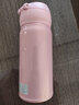 膳魔师（THERMOS） 保温杯女随身杯情侣杯子男进口儿童保温杯超轻学生水杯 352-CP 樱花粉 350mL 实拍图