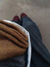 莫代尔4双特厚羊毛袜子男中筒冬季保暖毛巾袜加厚加绒防寒东北雪地长袜 【纯色羊毛加厚袜】 4双 均码 【39-44码】 实拍图