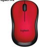 罗技（Logitech）M220 静音鼠标 无线鼠标 办公鼠标 对称鼠标 带无线微型接收器 红黑色 实拍图