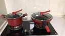 Didinika锅具套装麦饭石不粘炒锅汤锅两件套装锅带木铲蒸架 红色（炒锅+汤锅） 2件套 实拍图