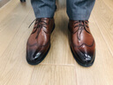 奥康（Aokang）（Aokang）英伦风布洛克雕花皮鞋商务正装鞋新郎婚鞋棕44码 实拍图