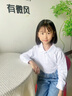 衣诺坊儿童polo衫长袖T恤棉衬衫白色男女通用 白色长袖 120码 实拍图