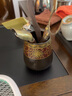 豪祥茶道六君子套装陶瓷功夫茶具用品配件6君子大全泡茶工具茶夹勺刀 暗香茶道桶+茶刮 实拍图