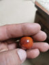 石传百世6A凉山南红单珠配珠南红玛瑙散珠单珠三通桶珠隔片diy手串配饰 圆珠直径约21-22mm/颗 实拍图