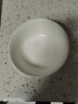 红牡丹骨瓷餐具套装中式纯白碗碟套装家用吃饭陶瓷单个碗具组合喝汤大碗 纯白6英寸面碗 实拍图