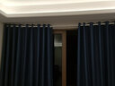 赫伊莎窗帘免打孔安装套装遮光免安装卧室飘窗简易小窗户房间保暖短帘 北欧双面遮光-藏青色(深蓝) 帘6.0*2.5米高双开(杆3.1-3.6米) 件 实拍图