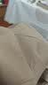 德玛纳奢感显瘦春秋西装领宽松长袖TR开衩西服外套女短款 卡其色 XL 实拍图