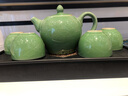 瓷牌茗茶具（cipaiming teaset） 茶具套装小套功夫茶壶便携一壶四杯家用会客泡茶器小茶台 哥窑梅子青一壶四杯+磁石干泡盘 实拍图