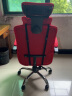 非洲鹰（feizhouying）电脑椅办公椅子电竞椅家用人体工学网布椅靠背转椅老板椅学习椅 红色+搁脚 联动扶手 实拍图