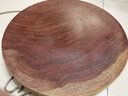 木旭整木原木砧板越南宪木菜板实木家用切菜板蚬木占板圆形加厚菜墩 39x5cm（四口之家） 实拍图
