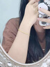 中国黄金（CHINA GOLD）黄金手链女足金首饰凤尾手链素金生日618送女朋友礼物送老婆 时尚凤尾手链 约2.6g 实拍图