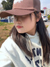 千牧朗帽子男女韩版时尚棒球帽软顶帅气显脸小防晒鸭舌帽户外休闲遮阳帽 咖色 实拍图