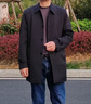 罗蒙（ROMON）风衣男士外套中长款春秋季款商务休闲风衣中年成熟稳重翻领大衣男 藏青 XL 建议145-160斤 实拍图