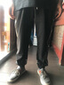 真维斯休闲裤男春秋季新款速干潮流宽松大码胖子男裤时尚运动裤子哈伦裤 黑色 XL 150-170斤 150-170斤 实拍图