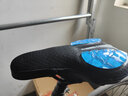 洛克兄弟（ROCKBROS） 自行车坐垫套男女加厚公路车山地车海棉座垫套骑行装备 网格透气 蓝色  液态硅胶 实拍图
