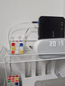 梵俪琳路由器放置架电视机顶盒置物架墙上免打孔壁挂托架wifi收纳盒支架 白色-双层大号 实拍图
