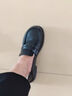 品牌断码真皮软底单鞋女防滑休闲小皮鞋一脚蹬懒人乐福鞋女百搭舒 黑色 38 实拍图