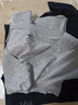 七匹狼t恤男短袖纯棉男士夏季半袖T恤运动休闲宽松v领全棉打底衣汗衫 V领2件(浅灰+黑色) 3XL (185) 推荐体重170-190斤 实拍图