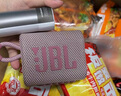 JBL GO3 音乐金砖三代 便携式蓝牙音箱 低音炮 户外音箱 迷你小音响 极速充电长续航 防水防尘 粉色 实拍图