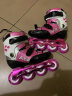 乐秀（ROADSHOW）轮滑鞋溜冰鞋碳纤花式儿童速桩旱冰鞋速滑专业平花男女KX4滑冰鞋 粉色单鞋 M (中码33-35#) 实拍图